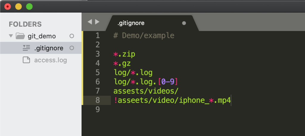 add gitignore to repo github