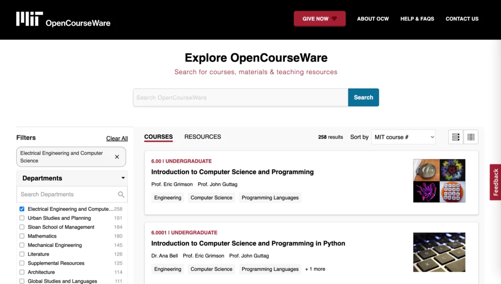 MIT OpenCourseware