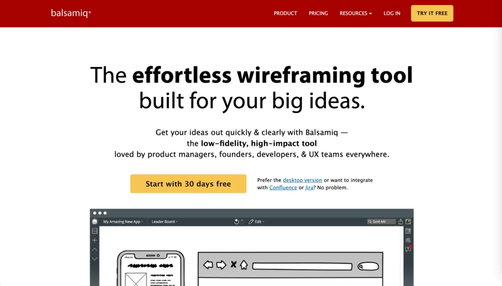 Balsamiq - one the best web design tools