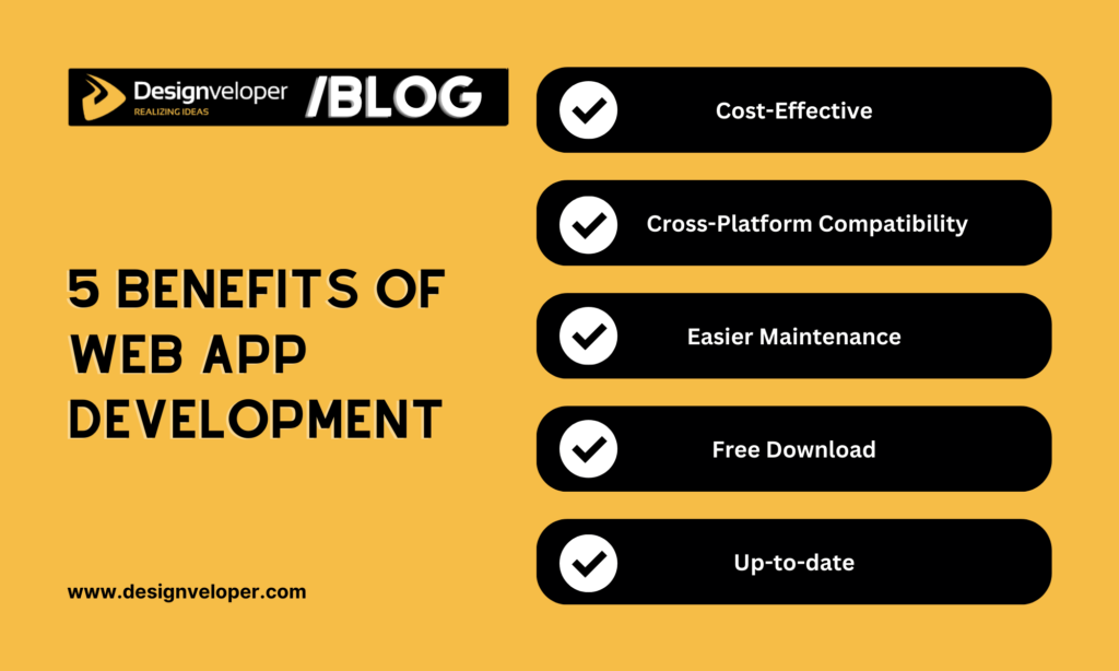 5 benefits of web app development