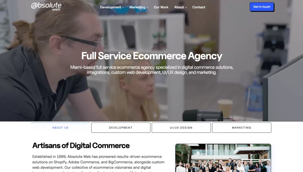 Absolute Web - one of the best eCommerce website design companies