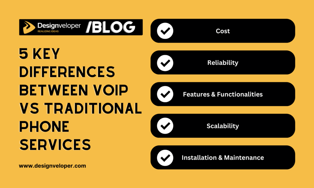 5 key differences between voip vs traditional phone services