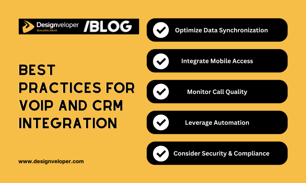 Best practices for VoIP and CRM integration