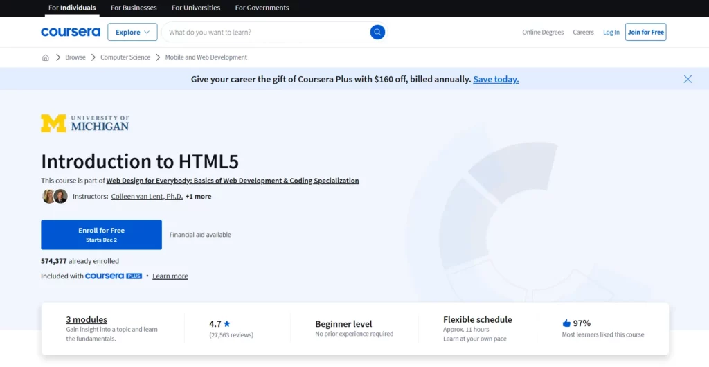 Coursera's HTML5 Fundamentals