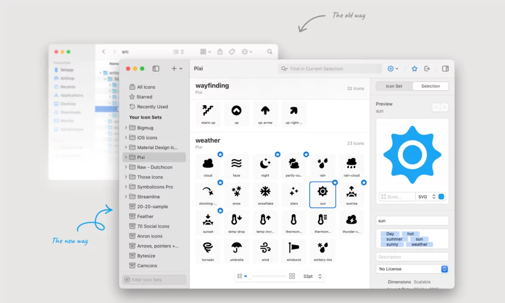 IconJar - one of the best mobile design software tools