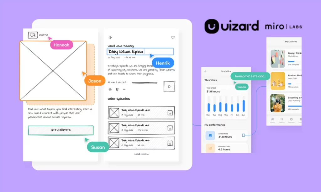 Uizard - one of the best mobile design software tools